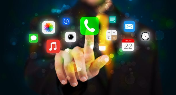clicking a mobile app