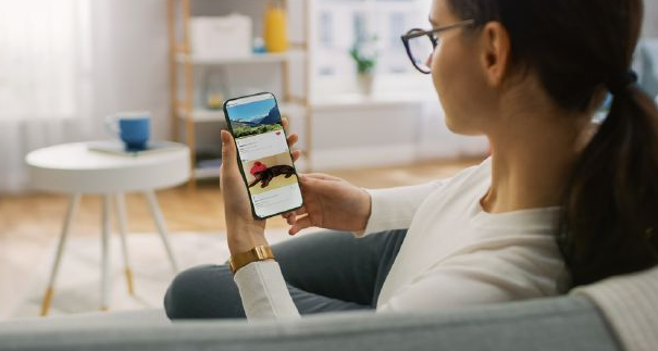 woman using a mobile phone